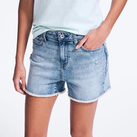 Nautica Pants - Nautica Jeans Co. 4” Mid Rise Distressed Denim Shorts, NWT, Sz: 27